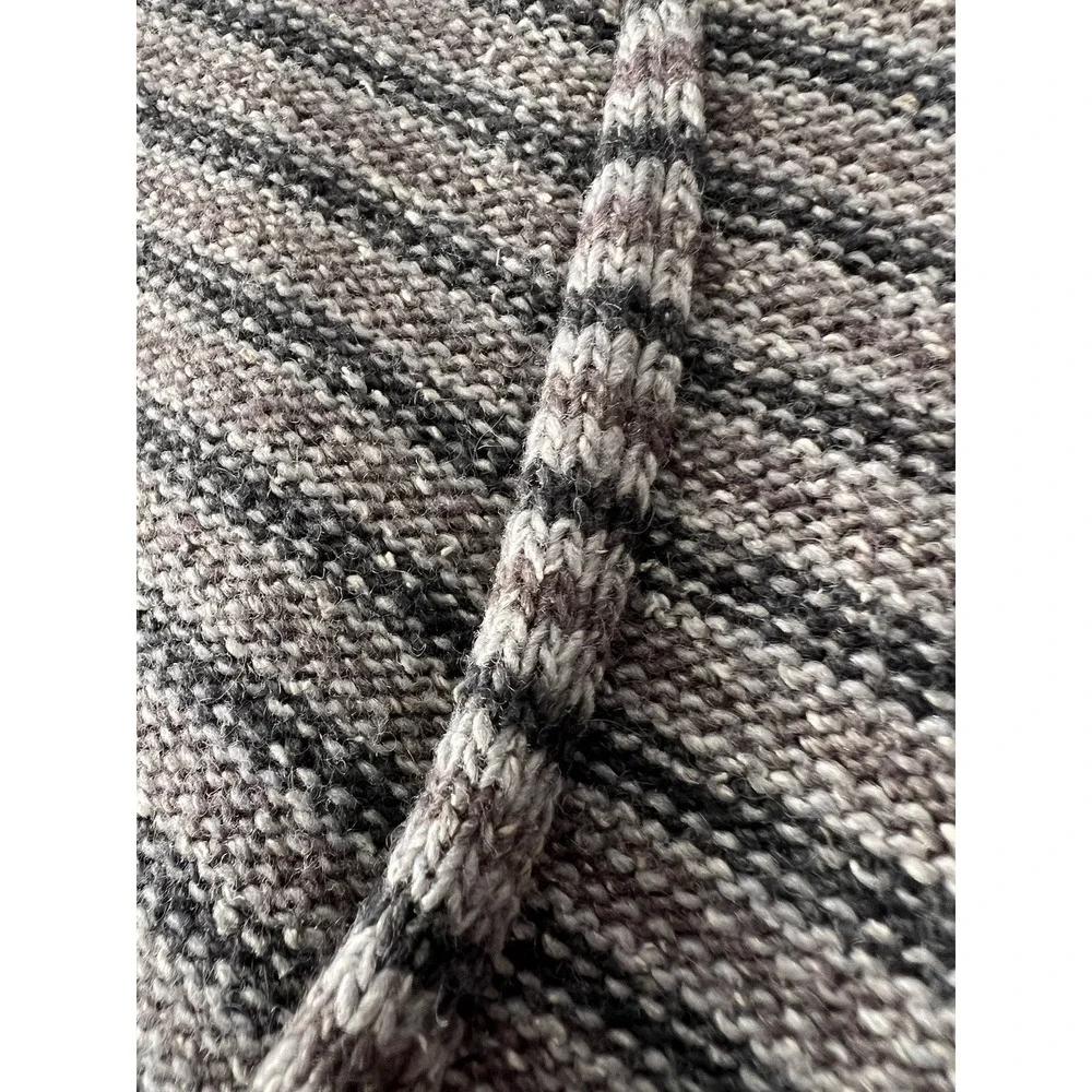Vintage 90s Banana Republic Wool Knit Vest Men's Stripe Kurt Cobain Button Front